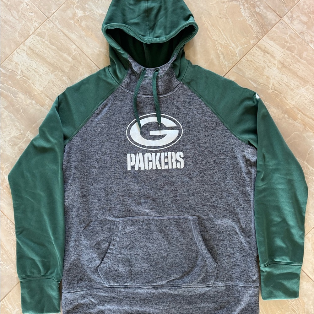 NFL Gray and Green Packers Hoodie